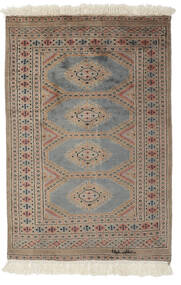 77X115 絨毯 オリエンタル パキスタン ブハラ 2Ply 茶色/ダークグレー (ウール, パキスタン) Carpetvista