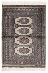 絨毯 オリエンタル パキスタン ブハラ 2Ply 79X111 茶色/ブラック (ウール, パキスタン)