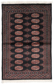  Pakistan Bokhara 2Ply Rug 83X122 Wool Black/Dark Red Small Carpetvista