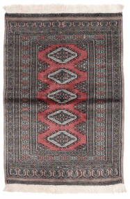 79X114 Pakistan Bokhara 2Ply Rug Oriental Brown/Black (Wool, Pakistan) Carpetvista