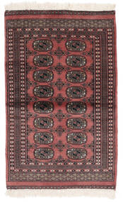 76X114 Pakistan Bokhara 2Ply Rug Oriental Black/Dark Red (Wool, Pakistan) Carpetvista