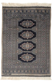  Oriental Pakistan Bokhara 2Ply Rug 79X111 Black/Brown Wool, Pakistan Carpetvista