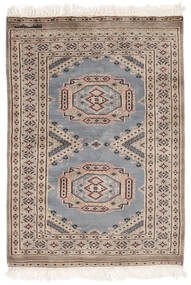  Orientalischer Pakistan Buchara 2Ply Teppich 80X113 Braun/Beige Wolle, Pakistan Carpetvista