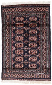 79X120 絨毯 パキスタン ブハラ 2Ply オリエンタル ブラック/ダークレッド (ウール, パキスタン) Carpetvista
