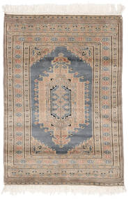 絨毯 オリエンタル パキスタン ブハラ 2Ply 78X112 茶色/ダークグレー (ウール, パキスタン)