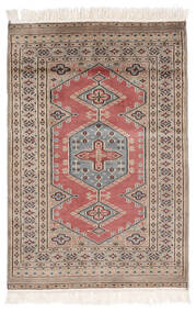 78X114 絨毯 オリエンタル パキスタン ブハラ 2Ply 茶色/ダークレッド (ウール, パキスタン) Carpetvista