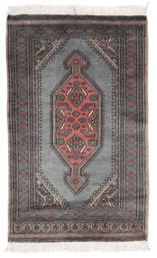 80X125 絨毯 パキスタン ブハラ 2Ply オリエンタル ブラック/ダークグレー (ウール, パキスタン) Carpetvista