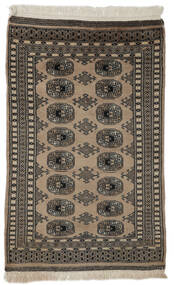 80X126 絨毯 オリエンタル パキスタン ブハラ 2Ply 茶色/ブラック (ウール, パキスタン) Carpetvista