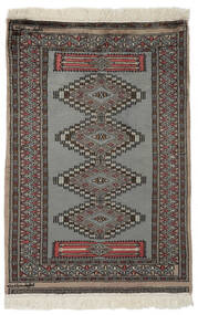 77X115 Pakistan Buchara 2Ply Teppich Orientalischer Schwarz/Braun (Wolle, Pakistan) Carpetvista
