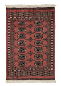 78X112 Pakistan Bokhara 2Ply Rug Oriental Black/Dark Red (Wool, Pakistan) Carpetvista