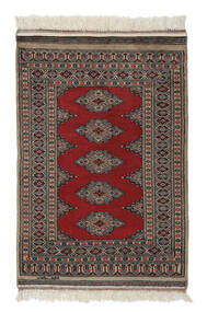 76X110 Pakistan Buchara 2Ply Teppich Orientalischer Schwarz/Braun (Wolle, Pakistan) Carpetvista