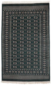  Pakistan Bokhara 2Ply Rug 158X253 Wool Black/Dark Grey Small Carpetvista