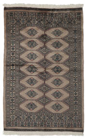 120X186 絨毯 パキスタン ブハラ 3Ply オリエンタル 茶色/ブラック (ウール, パキスタン) Carpetvista
