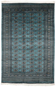 絨毯 パキスタン ブハラ 2Ply 160X237 ブラック/ダークターコイズ (ウール, パキスタン)