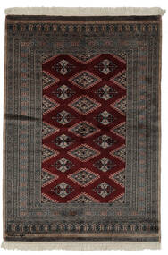 125X177 Pakistan Buchara 3Ply Teppich Orientalischer Schwarz/Braun (Wolle, Pakistan) Carpetvista