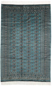絨毯 パキスタン ブハラ 2Ply 150X230 ブラック/ダークターコイズ (ウール, パキスタン)