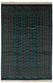 190X280 絨毯 パキスタン ブハラ 2Ply オリエンタル ブラック (ウール, パキスタン) Carpetvista