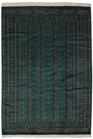 190X270 絨毯 パキスタン ブハラ 2Ply オリエンタル ブラック (ウール, パキスタン) Carpetvista