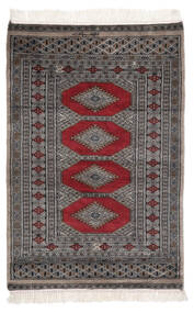  Orientalischer Pakistan Buchara 2Ply Teppich 81X120 Schwarz/Braun Wolle, Pakistan Carpetvista