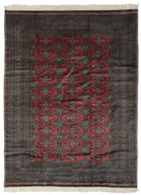 191X249 絨毯 パキスタン ブハラ 3Ply オリエンタル ブラック/ダークレッド (ウール, パキスタン) Carpetvista