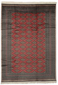 絨毯 パキスタン ブハラ 2Ply 184X260 ブラック/ダークレッド (ウール, パキスタン)