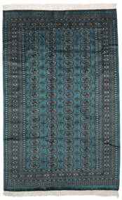 154X239 絨毯 オリエンタル パキスタン ブハラ 2Ply ブラック/ダークブルー (ウール, パキスタン) Carpetvista