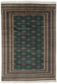 絨毯 パキスタン ブハラ 2Ply 180X256 ブラック/茶色 (ウール, パキスタン)