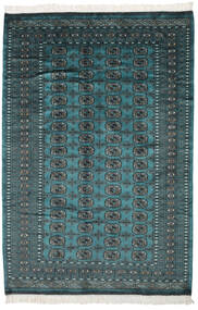 絨毯 パキスタン ブハラ 2Ply 158X230 ブラック/ダークブルー (ウール, パキスタン)