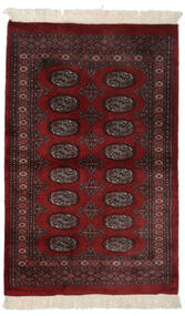  Pakistan Bokhara 3Ply Rug 96X150 Wool Black/Dark Red Small Carpetvista