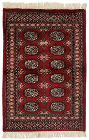  Pakistan Bokhara 3Ply Rug 94X136 Wool Black/Dark Red Small Carpetvista