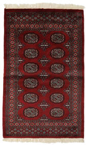  Pakistan Bokhara 3Ply Rug 94X151 Wool Black/Dark Red Small Carpetvista