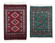 62X90 Pakistan Bokhara 3Ply Rug Oriental Black/Dark Red (Wool, Pakistan) Carpetvista