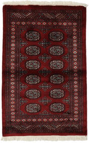  Pakistan Bokhara 3Ply Rug 95X150 Wool Black/Dark Red Small Carpetvista