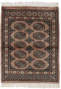 絨毯 オリエンタル パキスタン ブハラ 3Ply 93X120 茶色/ブラック (ウール, パキスタン)