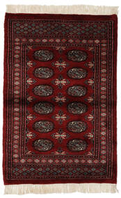  Pakistan Bokhara 3Ply Rug 94X140 Wool Black/Dark Red Small Carpetvista