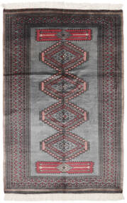  Orientalischer Pakistan Buchara 2Ply Teppich 123X190 Dunkelgrau/Schwarz Wolle, Pakistan Carpetvista