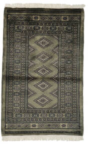  Pakistan Bokhara 3Ply Rug 100X161 Wool Black/Dark Yellow Small Carpetvista