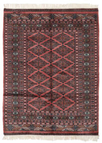 125X165 Dywan Pakistański Bucharski 3Ply Orientalny Czarny/Ciemnoczerwony (Wełna, Pakistan ) Carpetvista