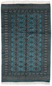 絨毯 パキスタン ブハラ 2Ply 123X187 ブラック/ダークブルー (ウール, パキスタン)