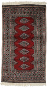  Pakistan Bokhara 3Ply Rug 93X166 Wool Black/Brown Small Carpetvista