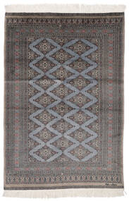 124X184 絨毯 オリエンタル パキスタン ブハラ 2Ply ダークグレー/ブラック (ウール, パキスタン) Carpetvista