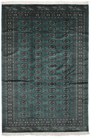  パキスタン ブハラ 2Ply 絨毯 169X245 ウール ブラック/ダークターコイズ Carpetvista