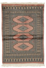 78X109 絨毯 オリエンタル パキスタン ブハラ 3Ply 茶色/ブラック (ウール, パキスタン) Carpetvista
