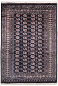 絨毯 パキスタン ブハラ 2Ply 184X262 ブラック/ダークピンク (ウール, パキスタン)