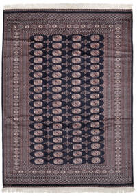 187X264 絨毯 パキスタン ブハラ 2Ply オリエンタル ブラック/ダークレッド (ウール, パキスタン) Carpetvista