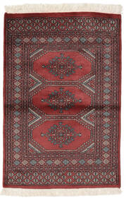  Pakistan Bokhara 3Ply Rug 80X122 Wool Dark Red/Black Small Carpetvista