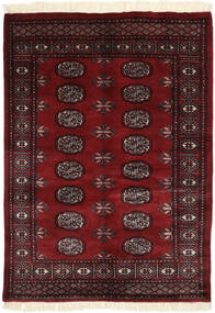  Orientalischer Pakistan Buchara 3Ply Teppich 127X175 Schwarz/Dunkelrot Wolle, Pakistan Carpetvista