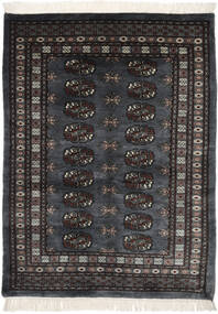 128X172 Pakistan Buchara 3Ply Teppich Orientalischer Schwarz/Dunkelgelb (Wolle, Pakistan) Carpetvista