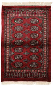  Pakistan Bokhara 3Ply Rug 96X145 Wool Black/Dark Red Small Carpetvista