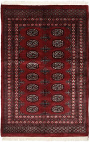 125X188 Tapete Paquistão Bucara 3Ply Oriental Preto/Vermelho Escuro (Lã, Paquistão) Carpetvista